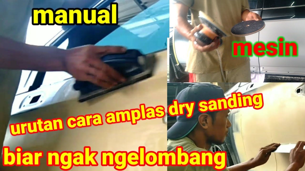 cara dempul dan cara amplas dry sanding