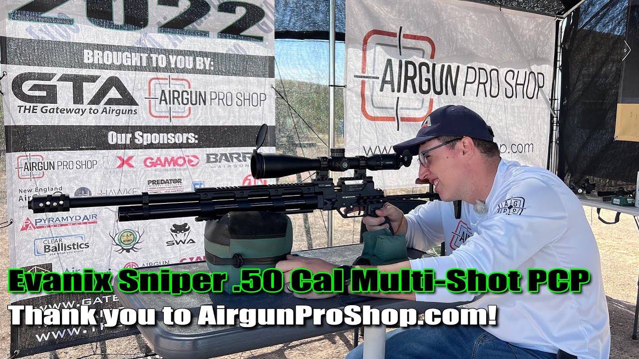 AE22 - Check out the Evanix Sniper .50 cal multi-shot big bore PCP provided by Airgun Pro Shop.