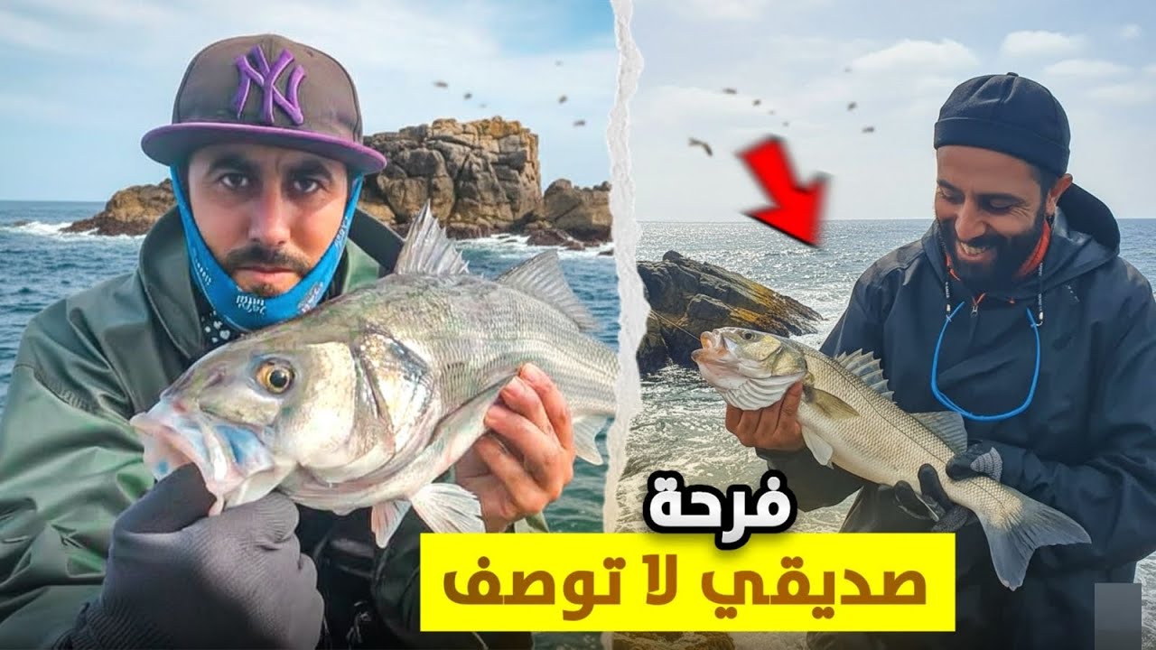 جناح يفعلها! 🐟🔥 صيد درعي جميل للمرة الثانية بطريقة الجر بالطعوم الصناعية samola🎣🌊 فرحة كبيرة 
