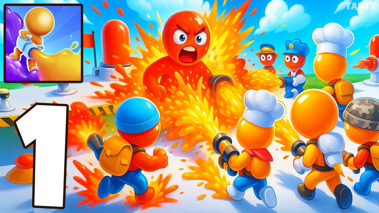 🎨Dye Hard Gameplay Walkthrough Part 1 &ndash; Paint Rush Start (Android,iOS)
