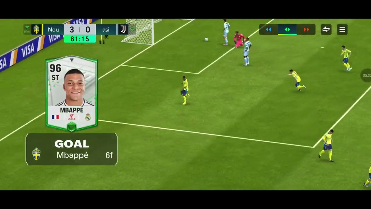 Noureddin ( Sverige ) v/s asian234kg ( Juventus ). Online football mobile gaming.