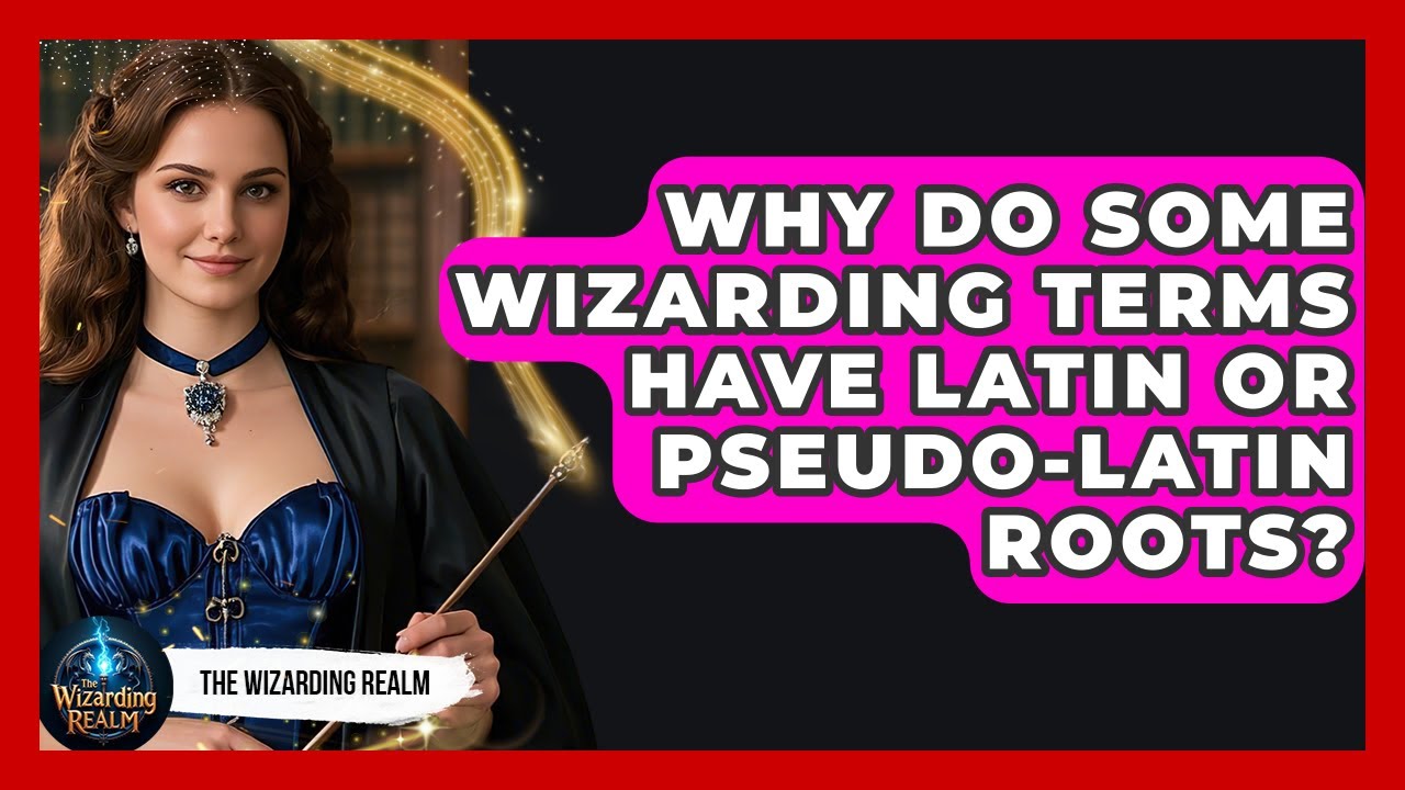 Why Do Some Wizarding Terms Have Latin or Pseudo-Latin Roots? - The Wizarding Realm