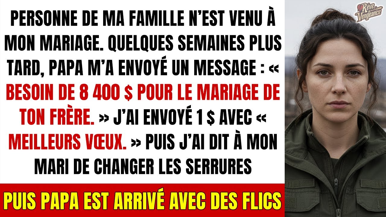 Ma famille a boycotté mon mariage, puis ils ont envoyé la police pour me briser.
