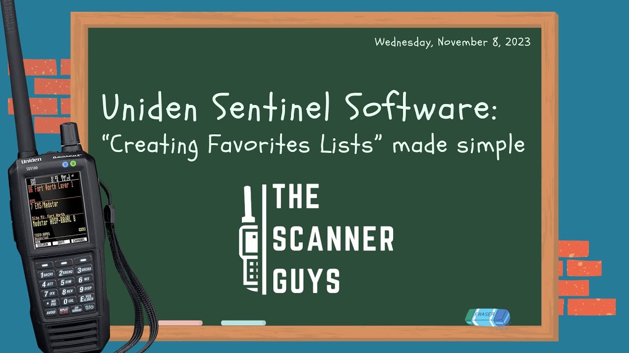 Uniden Sentinel Software: 