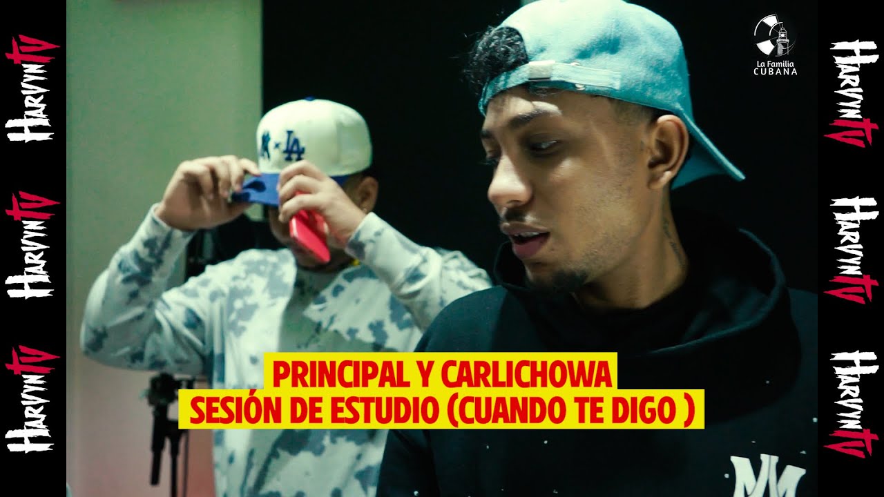 Principal y Carlichowa- Mi Acompa&ntilde;ante - Sesi&oacute;n de Estudio ( Harvyn TV )