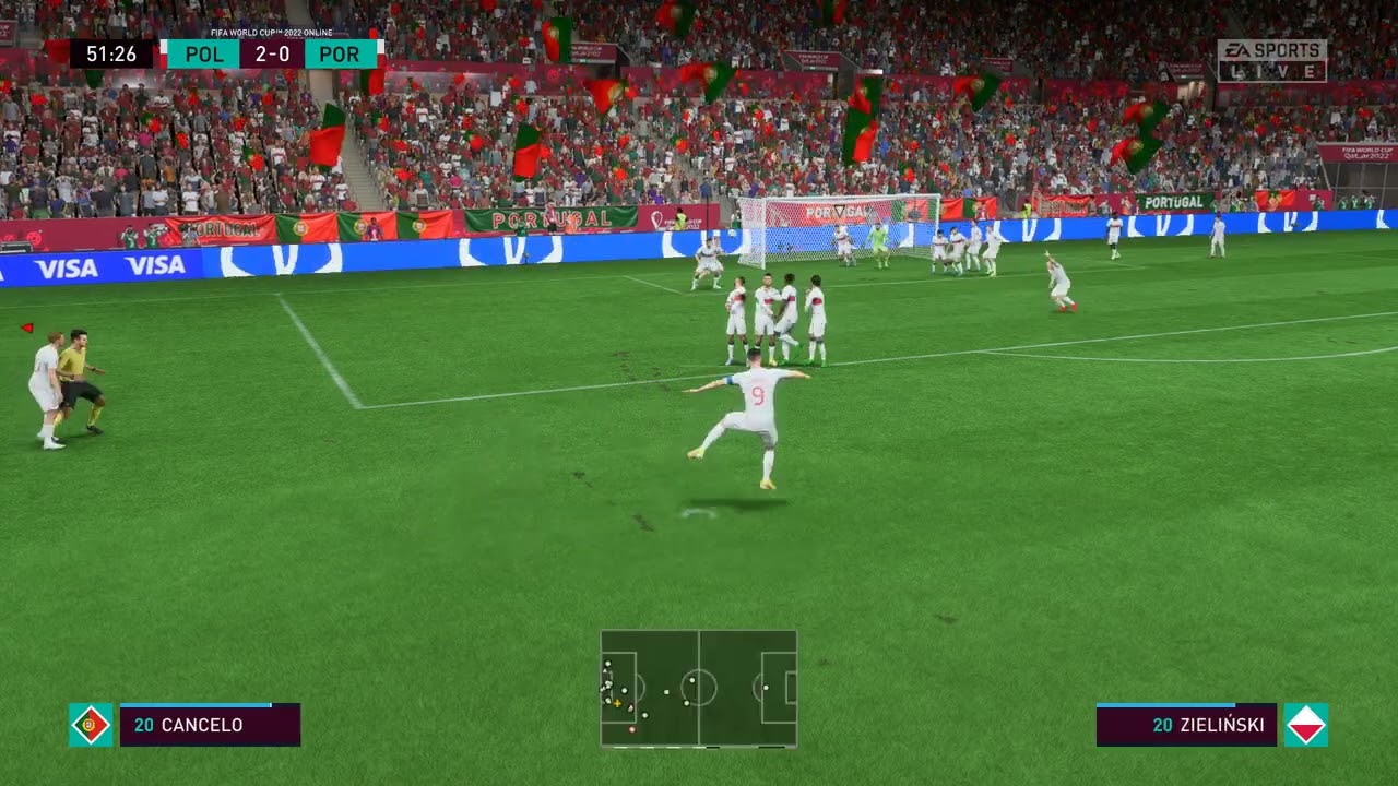 Robert Lewandowski free kick fifa 23 world cup