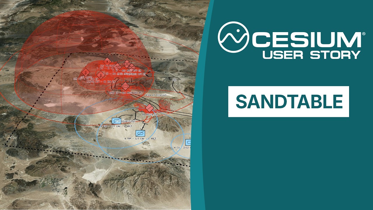 How Sandtable Uses Cesium + AI to Modernize Military Planning