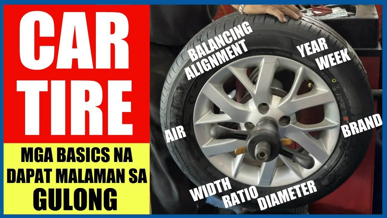 MGA BASICS NA DAPAT MALAMAN SA GULONG | CAR TIRE 101