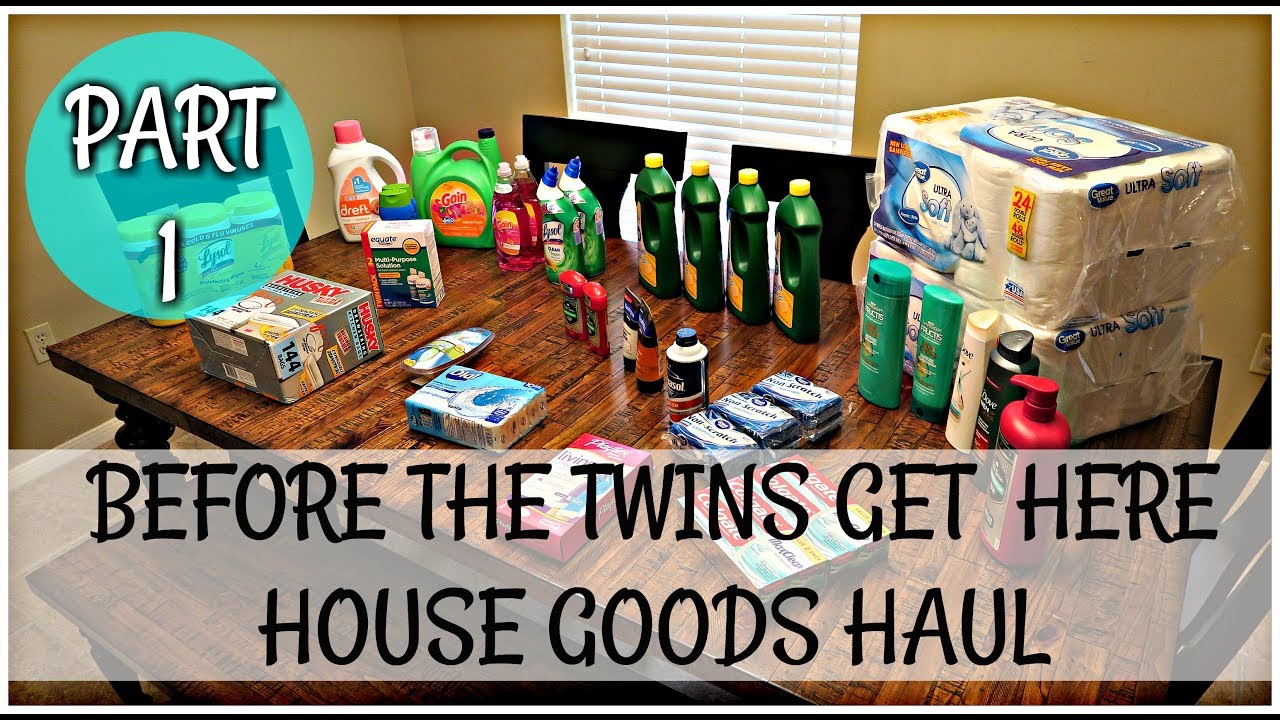 STOCKING UP BEFORE THE TWINS GET HERE | Part 1 House Goods Haul