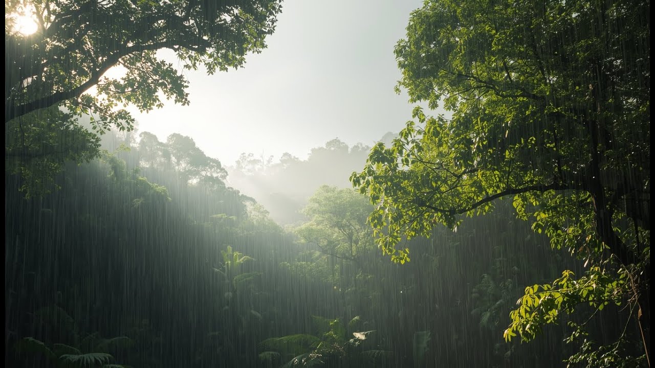Rainforest Wind Sounds for Sleep 🌿 Deep Relaxation | 2.5 Hours