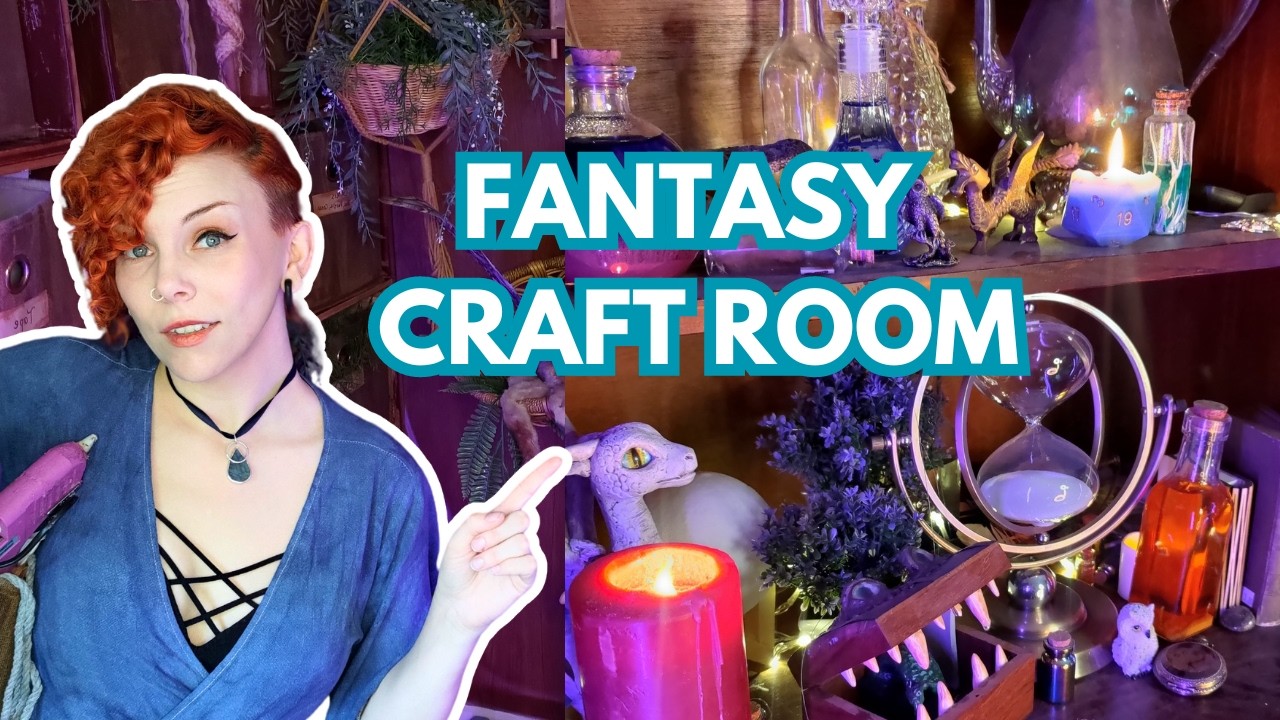 How I upgraded my FANTASY cosplay craft room!