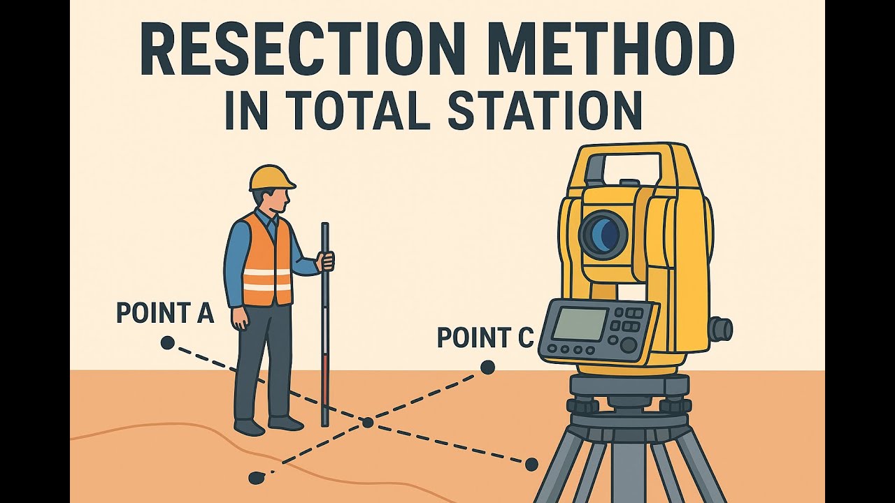 Resection Method in Total Station | Unknown Point Coordinates Setting
