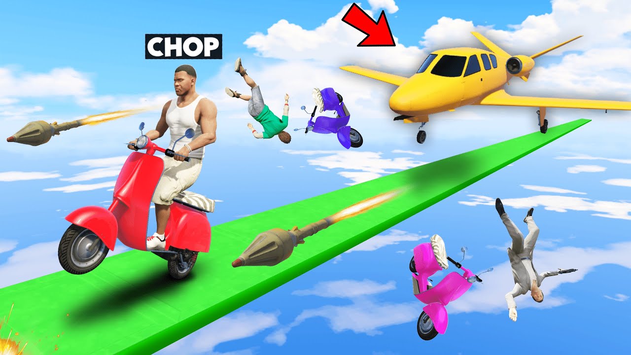 GTA 5 BIKE VS PLANES CHALLENGE GOT EXTRA SPICIER