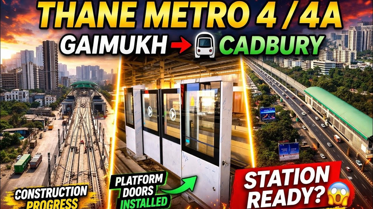 Thane Metro BIG Update 🚇 | Line 4 Phase 1 & 4A Progress After 3 Months | Delay or Ready?