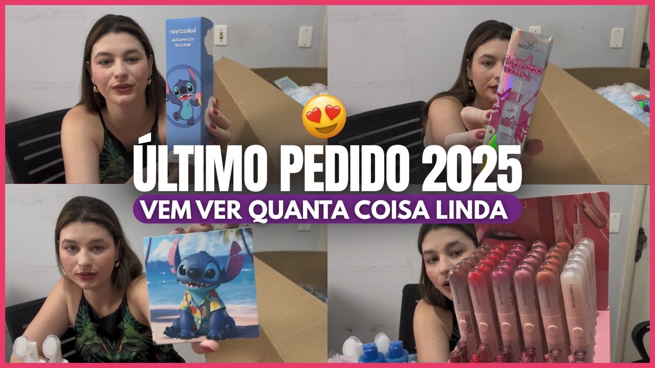 ÚLTIMO PEDIDO 2025 - ABRINDO CAIXA DE NOVIDADES LOJA DE MAQUIAGEM E SKINCARE (Parte 1)