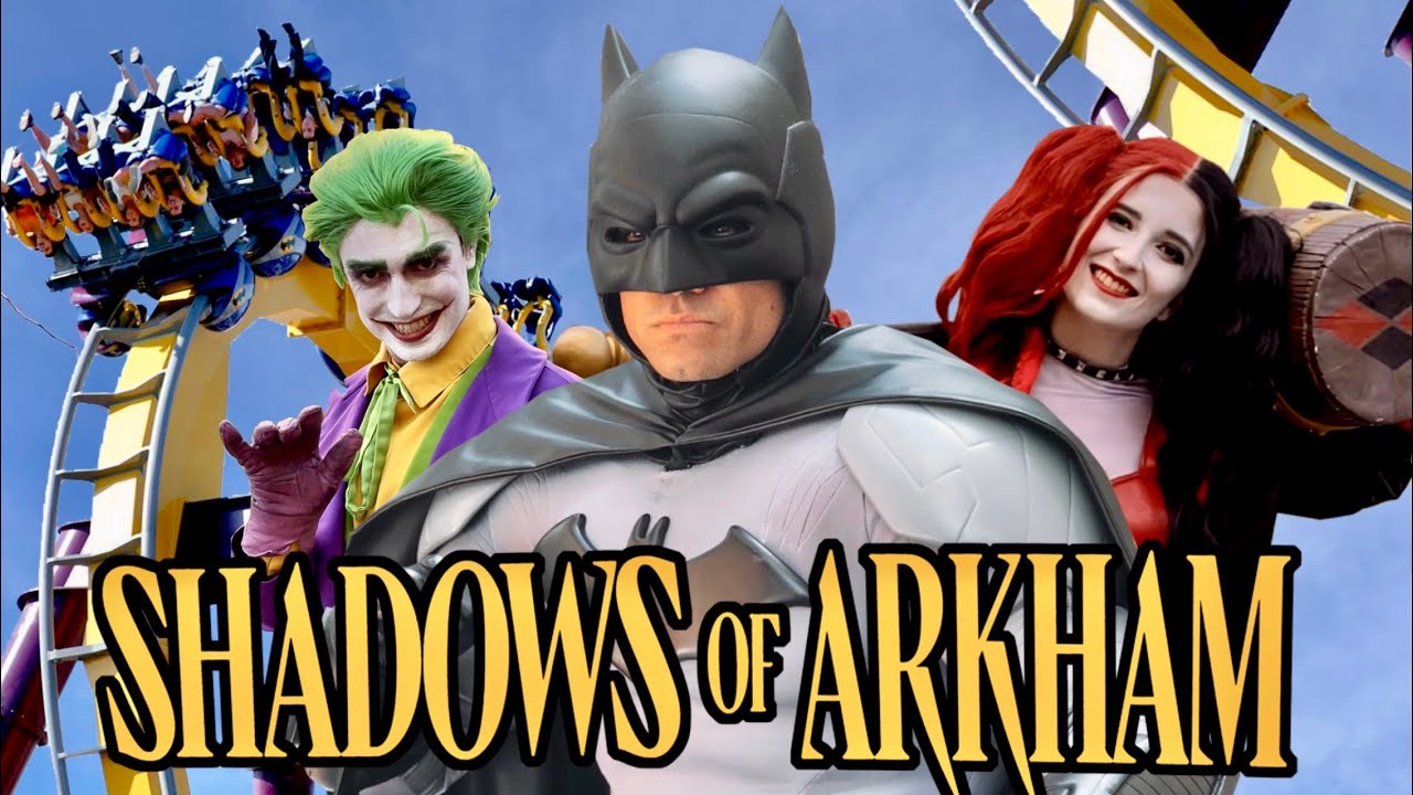 [4K] ASÍ ES LA MONTAÑA RUSA DE BATMAN SHADOWS OF ARKHAM - PARQUE WARNER 2024