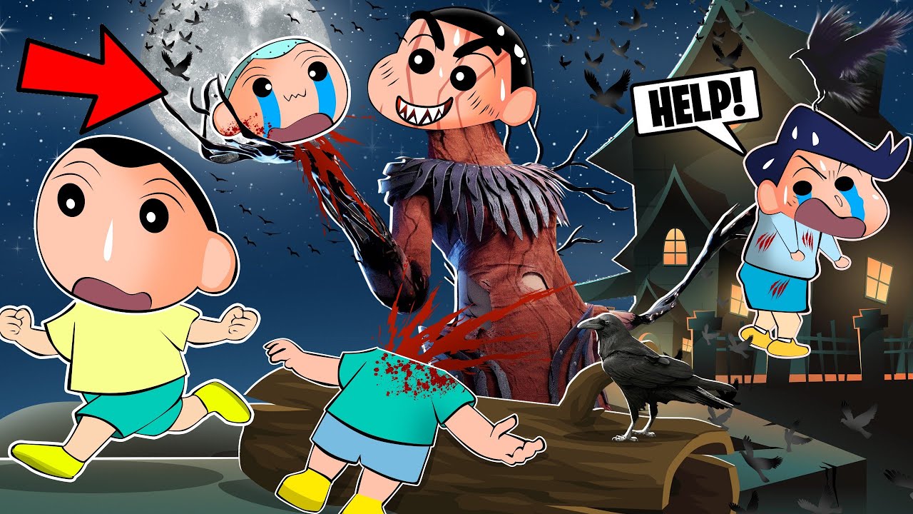 Shinchan Became Artist and Killing His Friends With Crows In Dbd 😱🔥 | Shinchan Dead By Daylight 😂