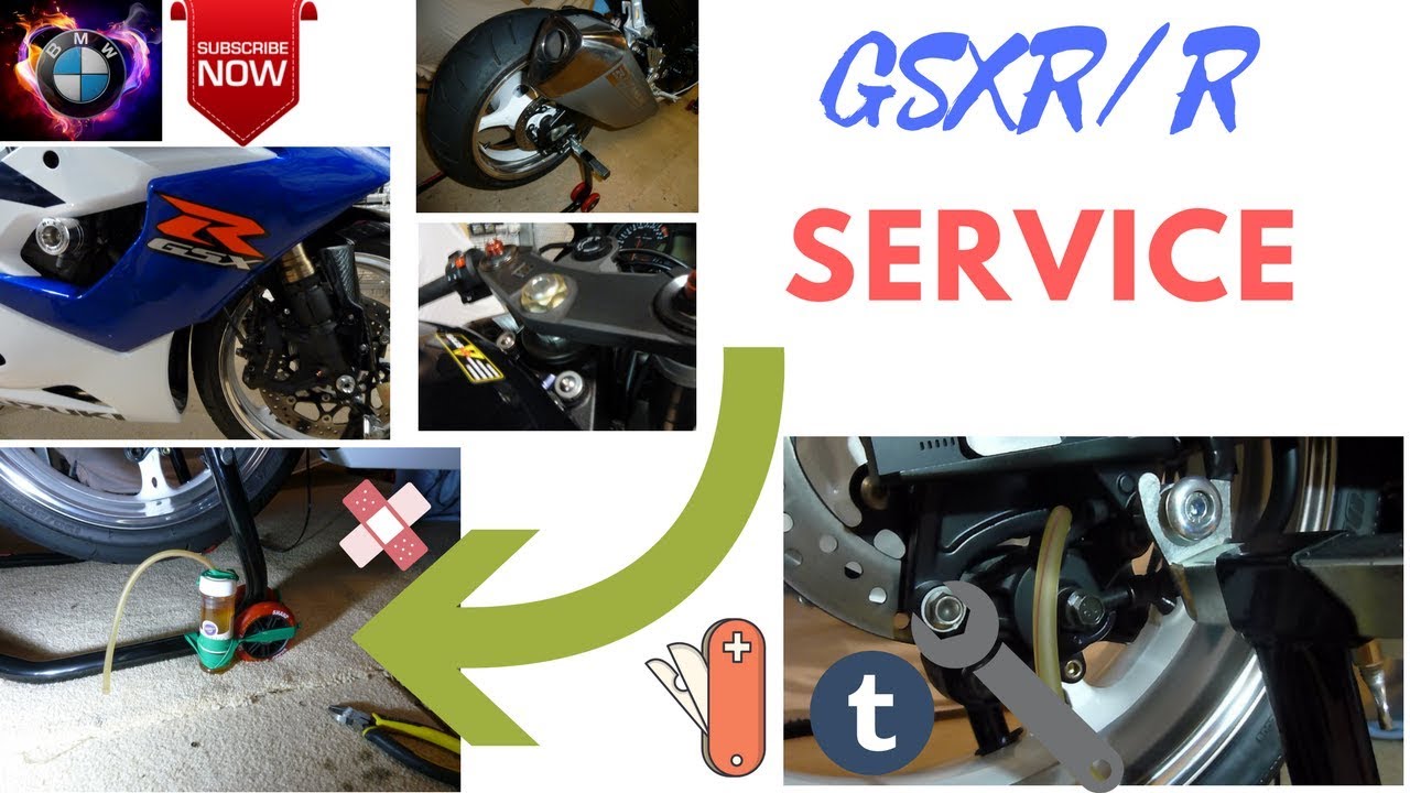 2005 K5 SUZUKI GSXR 1000 - How to Bleed Rear Brakes - MADE EASY