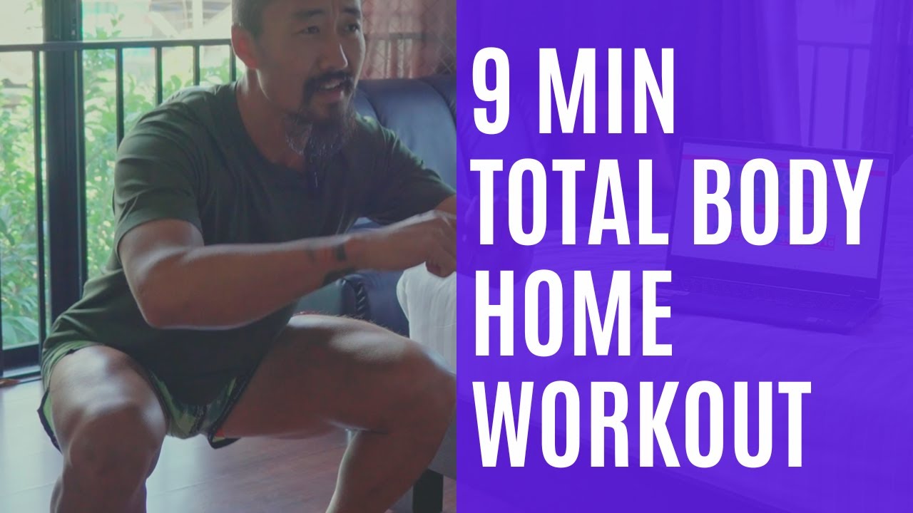 9 Minute Home/Travel Workout(Follow Along) No Equipment, Total Body, Legs, Abs, Chest & Shoulders