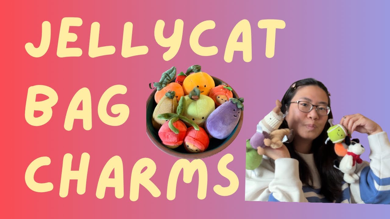 My jellycat bag charm keychain collection & review!