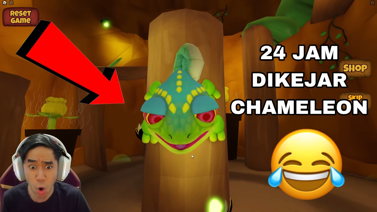 24 JAM DIKEJAR CHAMELEON 😂 SESUMPAH BOLEH HILANG 😈