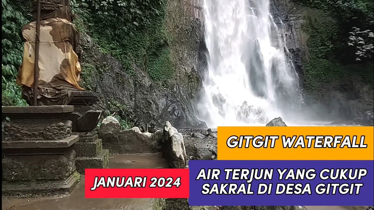 AIRNYA DERAS dan KERUH, Akibat HUJAN Lebat‼️ Gitgit Waterfall Buleleng Bali (05/01/2024)
