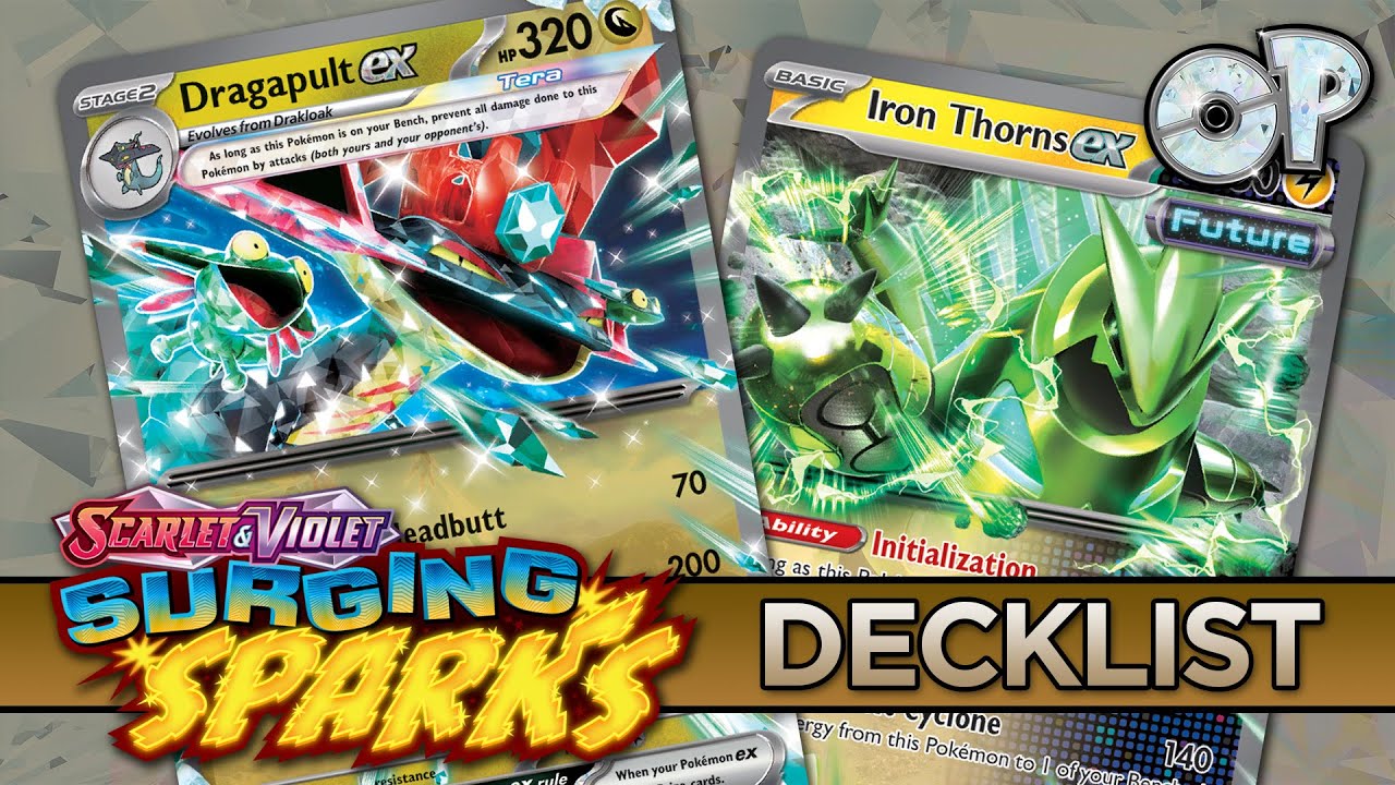 Dragapult & Iron Thorns combine! Surging Sparks Decklist & Battles