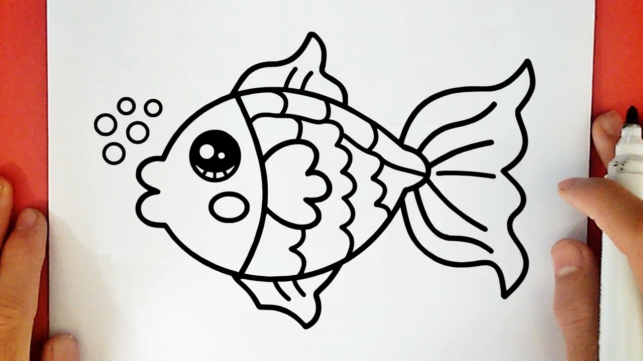 COMMENT DESSINER UN POISSON KAWAII