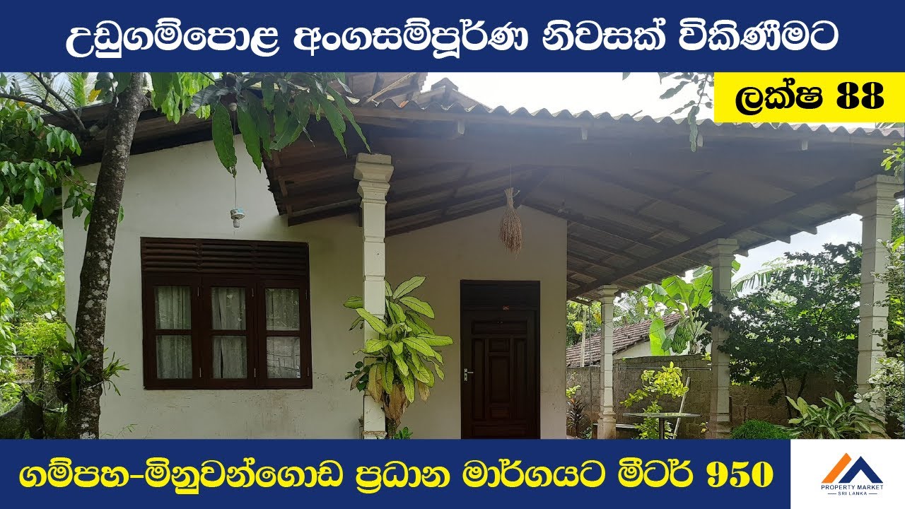 උඩුගම්පොළ - වීදියවත්ත අංගසම්පූර්ණ නිවසක් විකිණීමට | House for sale in Udugampola #houseforsale