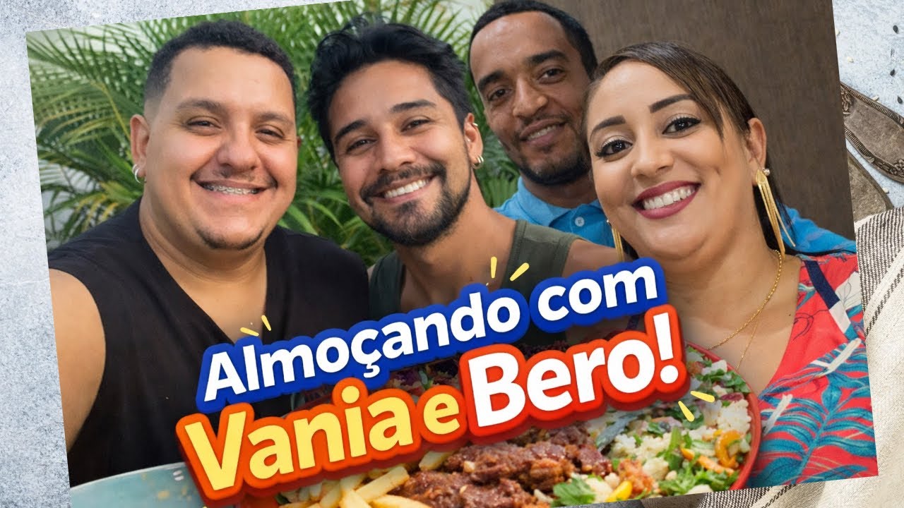 ALMOÇANDO COM @vaniadossalgadosebero AQUI EM CASA!🏠🥰 FIZ ATÉ A SOBREMESA DIEGO GELADO!🥶😂😅