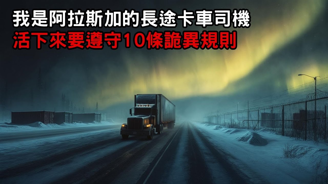 [ 守則怪談 ] 我是阿拉斯加的長途卡車司機 活下來要遵守10條詭異規則｜恐怖故事｜歐美怪談｜睡前故事｜不安的米洛
