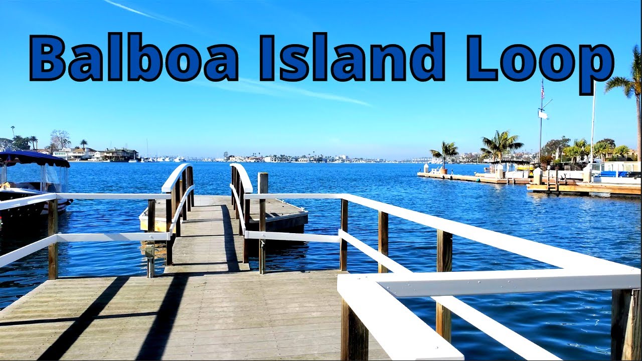 Walk Around the Balboa Island Loop 01/05/22 Newport Beach, CA  [4K]