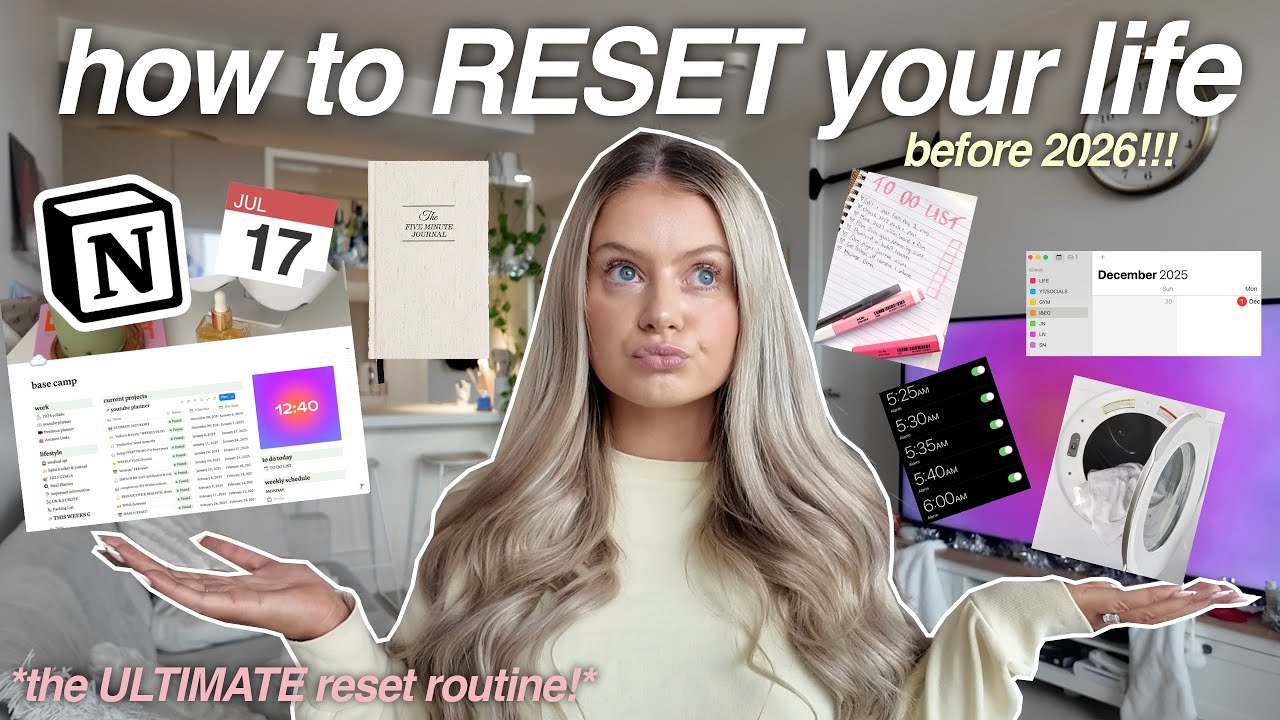 DECEMBER RESET ROUTINE! (how to IMPROVE your life before 2026) 💕🧼 | cleaning, goals, planning, etc ✨