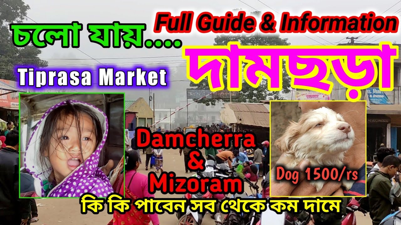 Damcherra Tiprasa Market | চলো যায় দামছড়া | Damcherra বাজারে কি কি আছে | Mizoram |  @Pranabjhuma