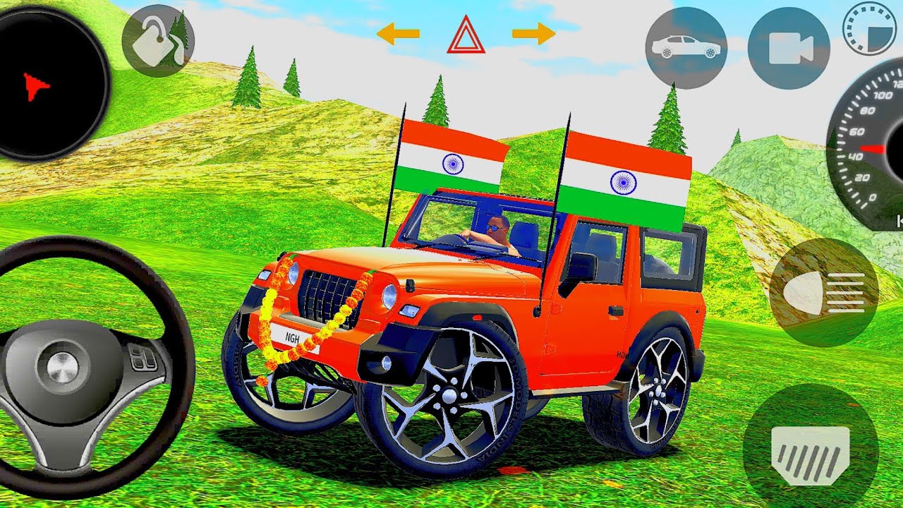 Modified Mahindra Thar😈Games:Indian Brown Thar (Gadi Wala Games) Car Game Android Game - #2026