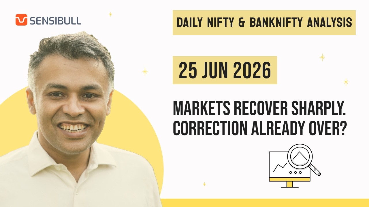 NIFTY & BANK NIFTY Analysis for Tomorrow | Stock Market Outlook | 25 June 2026, Thursday