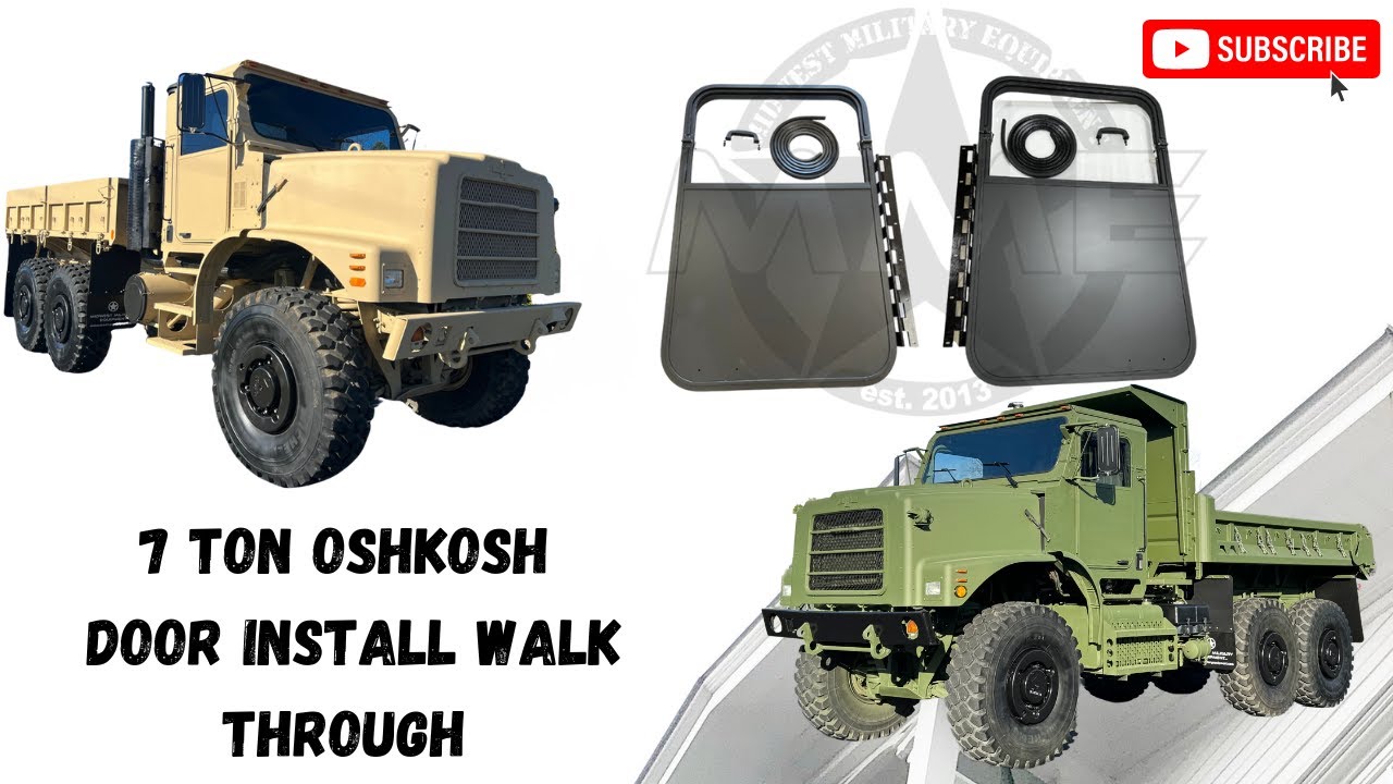 7 Ton Oshkosh MTVR Hard Door Kit Install Walk Through