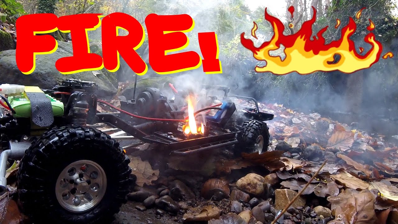 Element RC Enduro KNIGHTRUNNER Trail Truck  Toyota Tacoma 2021.11.14.  Fire!