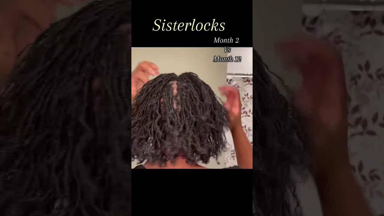 Sisterlocks growth comparison #sisterlocks #microlocs #locs #locjourney #microlocstyles