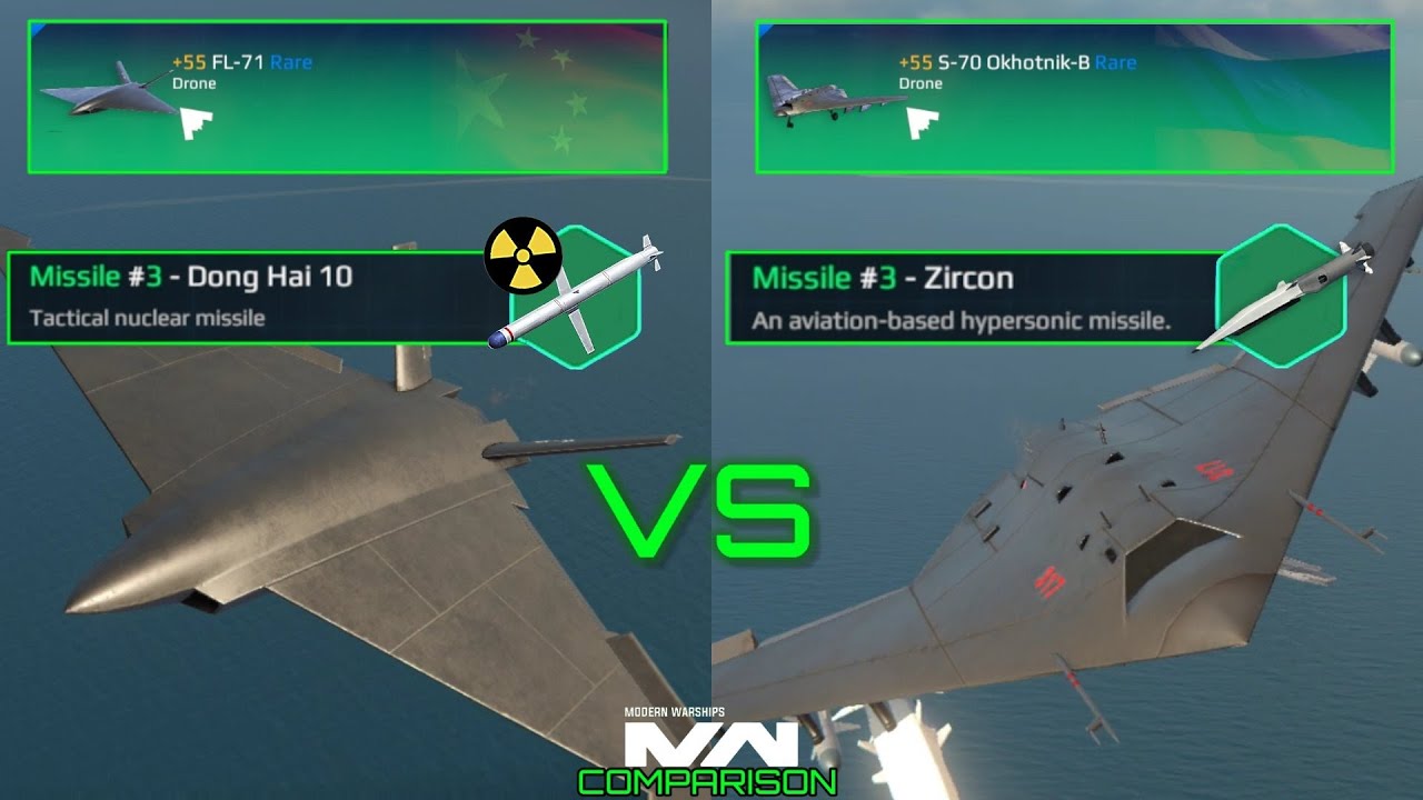 FL-71 vs S-70 Okhotnik-B | Drone Comparison | Modern Warships