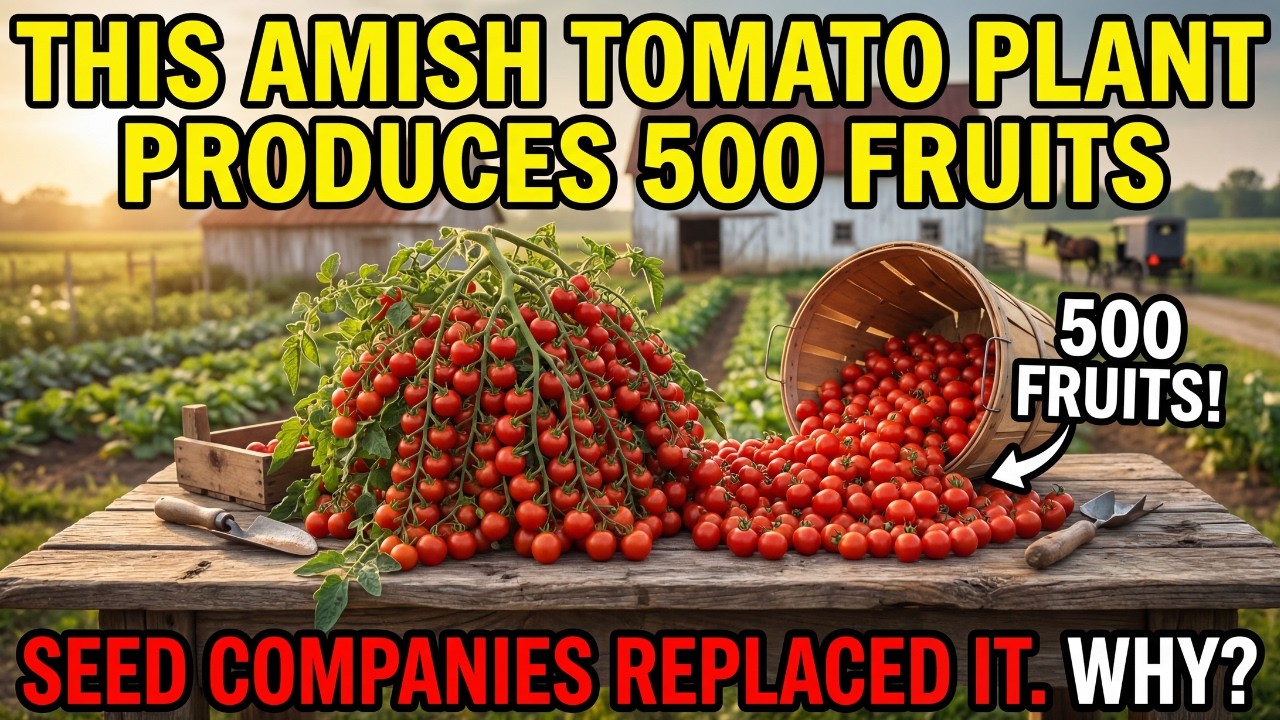 This Amish Tomato Plant Produces 500 Fruits. Exposed. Seed Companies Replaced It. Why?