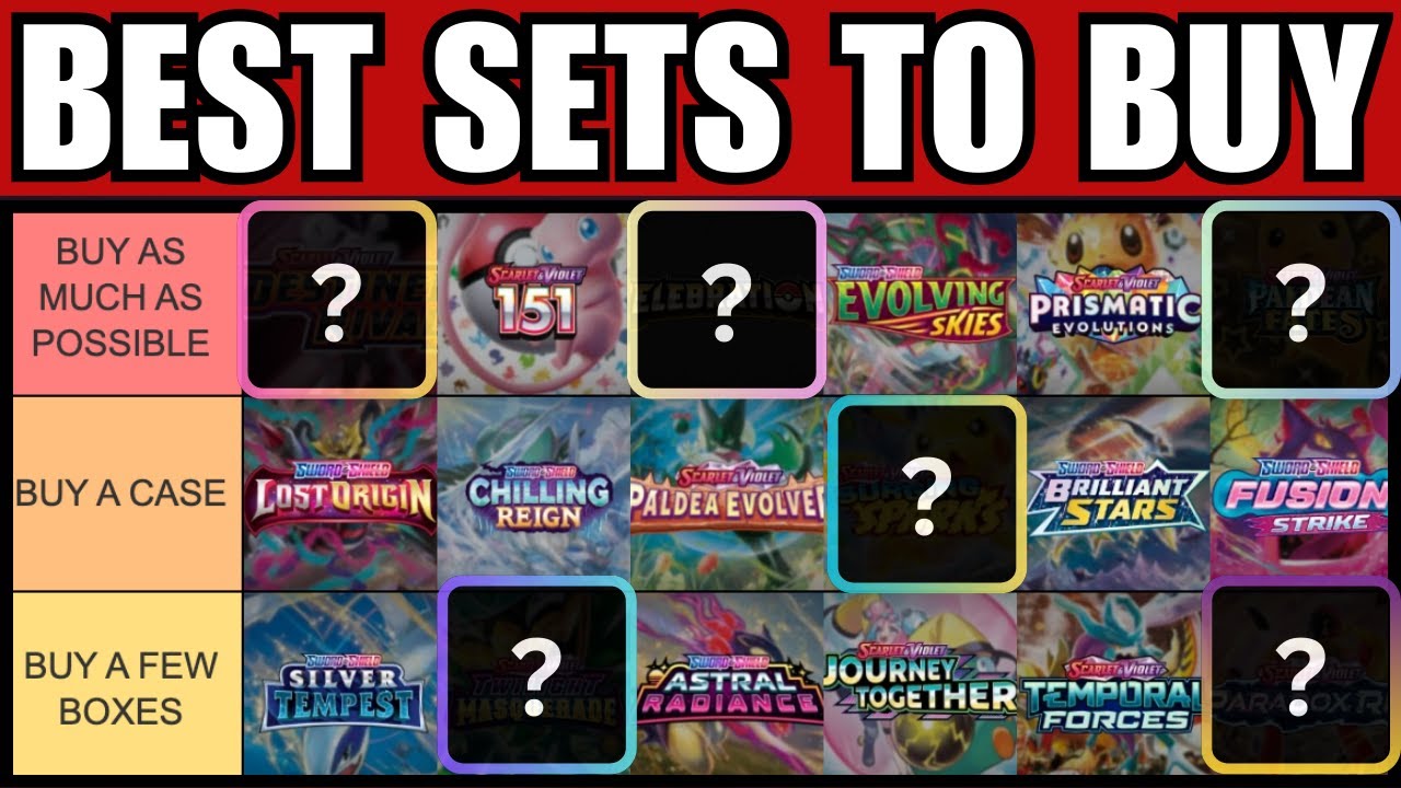 ULTIMATE Pokemon Investing Tier List | Best Sword & Shield + Scarlet & Violet Sets