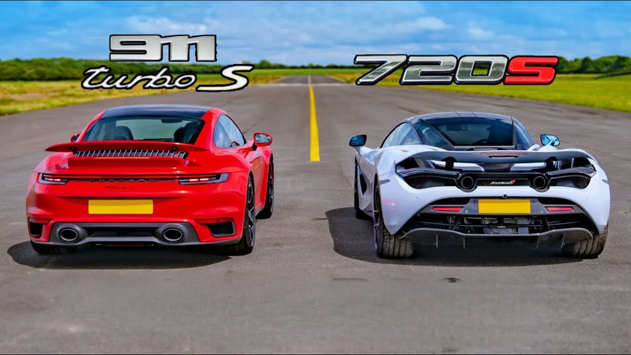 Porsche 911 Turbo S vs McLaren 720S | Epic Drag Race 🔥 Who Wins?