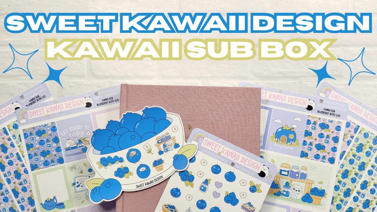 🫐 KAWAII SUB BOX & PLAN WITH ME 🫐 Sweet Kawaii Design | Hemlock & Oak | 03/09/26