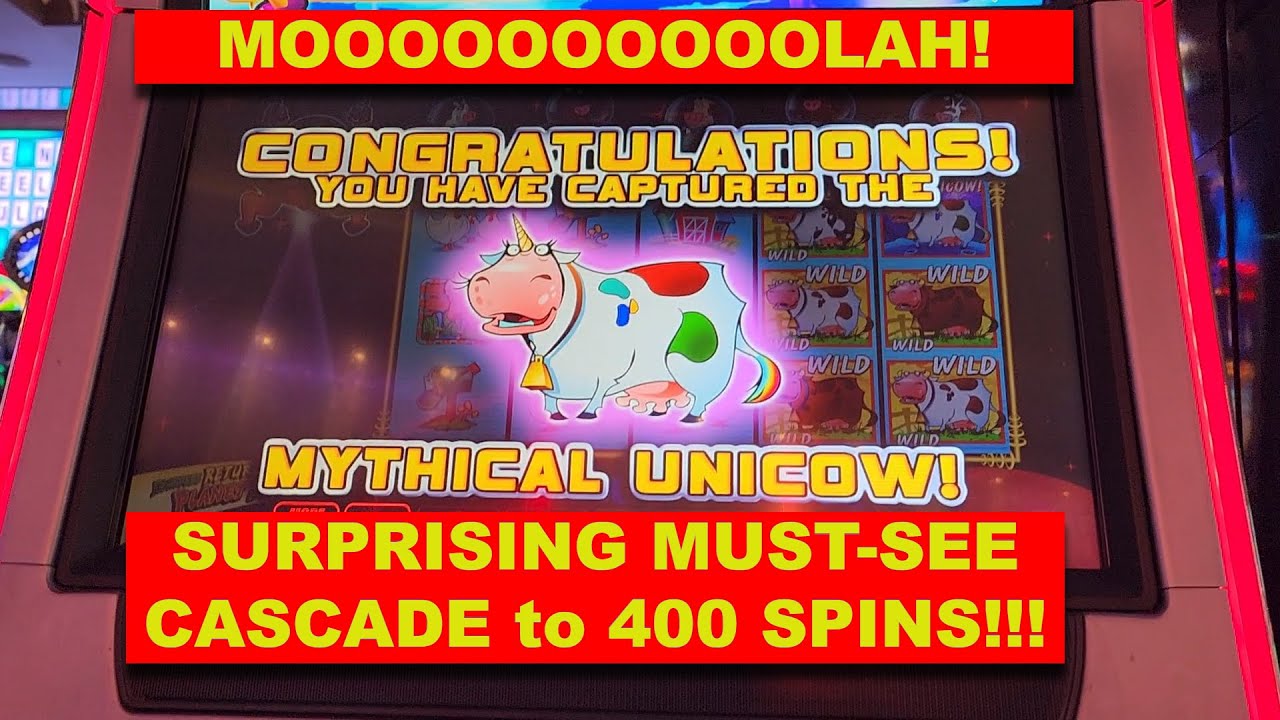 UNICOW Captured while low-rolling at The Cosmo! Awesome 400 free spin trigger.