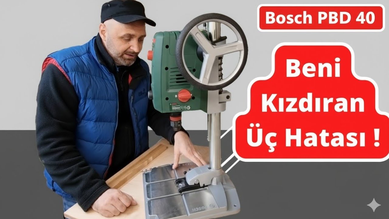 Bosch Pbd 40 Настольная дрель Распаковка / Испытание на настольной дрели