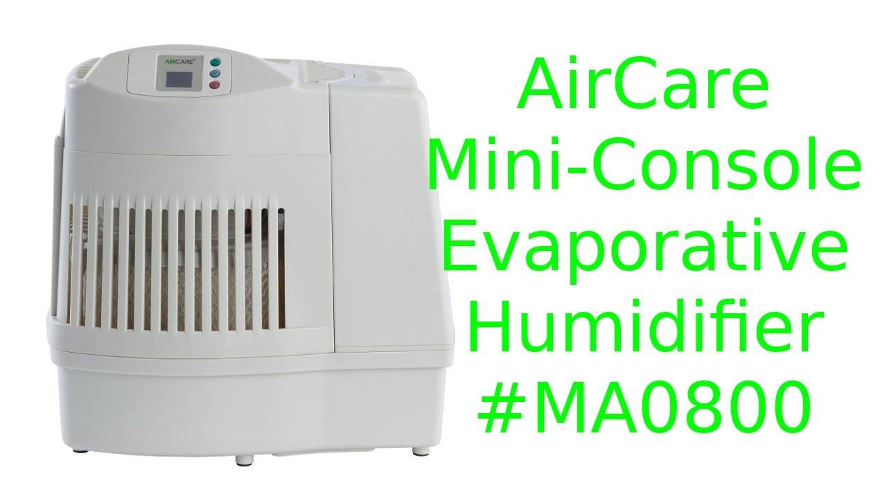 AirCare Mini-Console Evaporative Humidifier - Unboxing and Test [Better Audio]