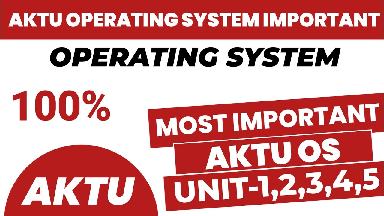 Operating system important question aktu all Unit | os important questions 2024 | os imp
