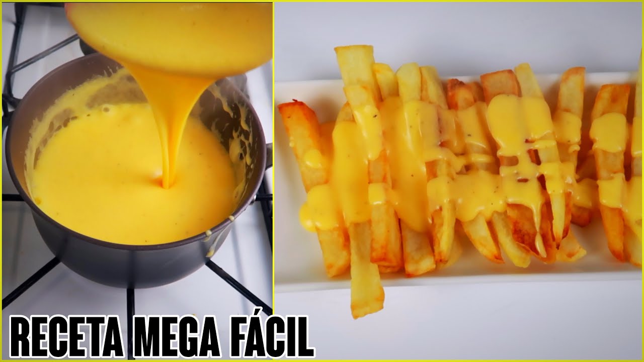 Queso derretido para nachos o papas fritas | Melted cheese for nachos and fries