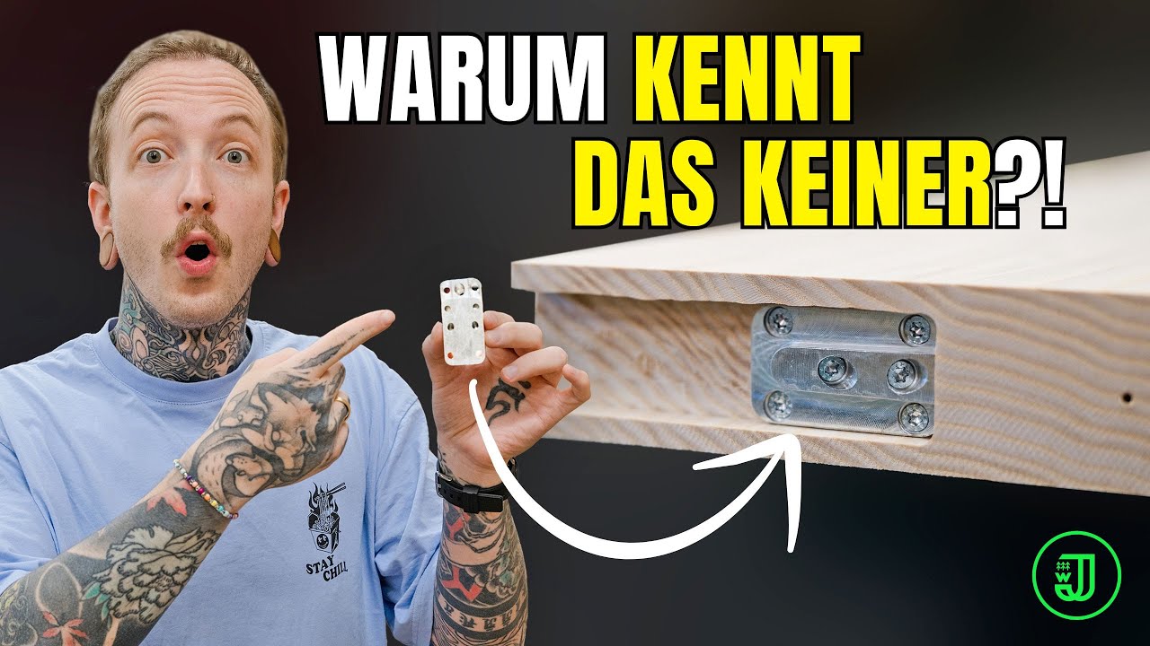 Der einfachste und stabilste Weg, HOLZ UNSICHTBAR zu VERBINDEN! 🤯 | Jonas Winkler